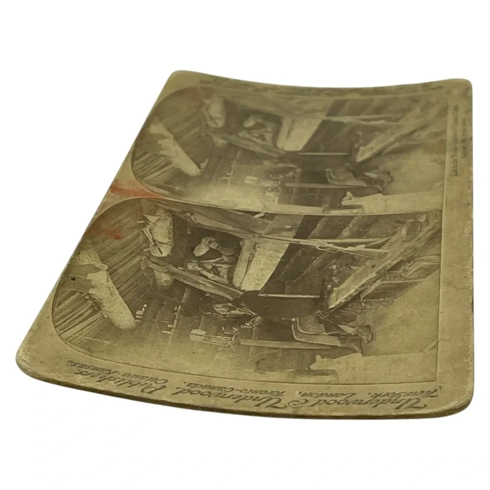 Antique 1893 Geo Barker Stereoview Life in the Woods Hunters Cabin Photo‎ Card
